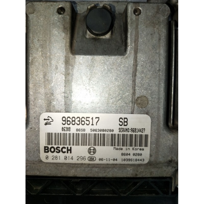 Recambio de centralita motor uce para chevrolet captiva (c100, c140) 2.0 d 4wd referencia OEM IAM 0281014296 96836517 1039S18443