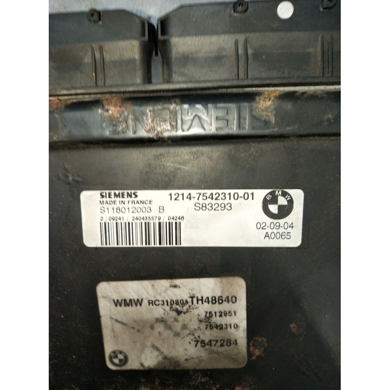 Recambio de centralita motor uce para mini mini (r50, r53) cooper referencia OEM IAM 1214754231001 S118012003 S83293 2001