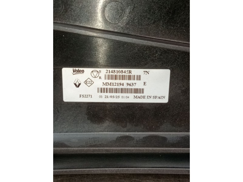 Recambio de electroventilador para renault captur iii captur e-tech hybrid referencia OEM IAM   