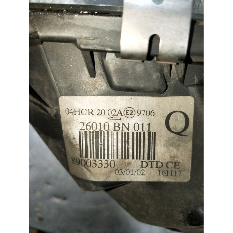 Recambio de faro derecho para nissan almera ii hatchback (n16) 2.2 di referencia OEM IAM 89003330 26010BN011 2000