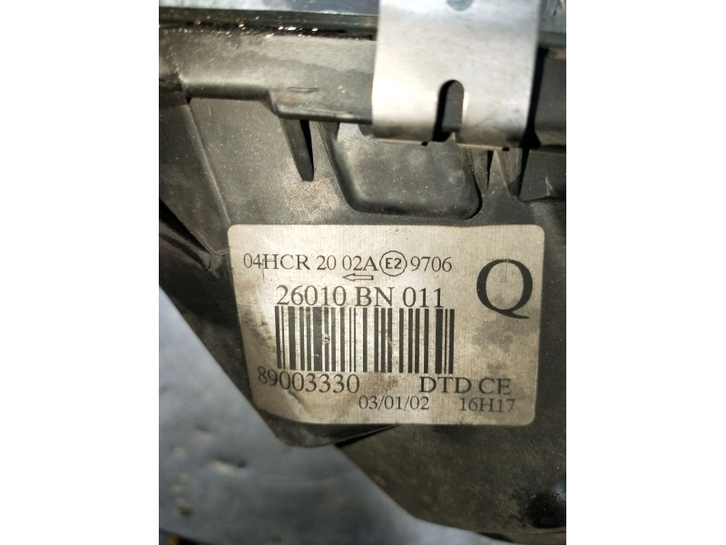 Recambio de faro derecho para nissan almera ii hatchback (n16) 2.2 di referencia OEM IAM 89003330 26010BN011 2000