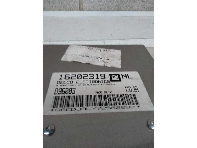 Recambio de centralita motor uce para opel vectra b berlina 1.6 16v referencia OEM IAM 16202319 D96003 NL CDJA Recambio de centralita motor uce para opel vectra b berlina 1.6 16v referencia OEM IAM 16202319 D96003 NL CDJA