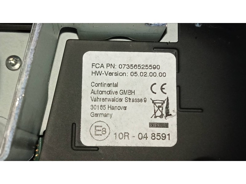 Recambio de pantalla multifuncion para fiat tipo ii (357) berlina easy referencia OEM IAM 7356525590 A2C11636701 