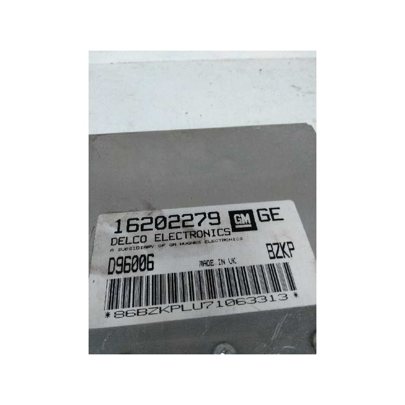 Recambio de centralita motor uce para opel corsa b 1.4 cat (2h6) referencia OEM IAM 16202279 D96006 GE BZKP