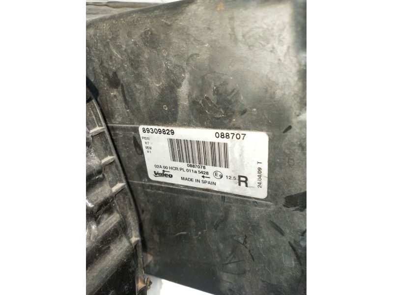 Recambio de faro derecho para seat altea (5p1) 1.9 tdi referencia OEM IAM 89309829  2004