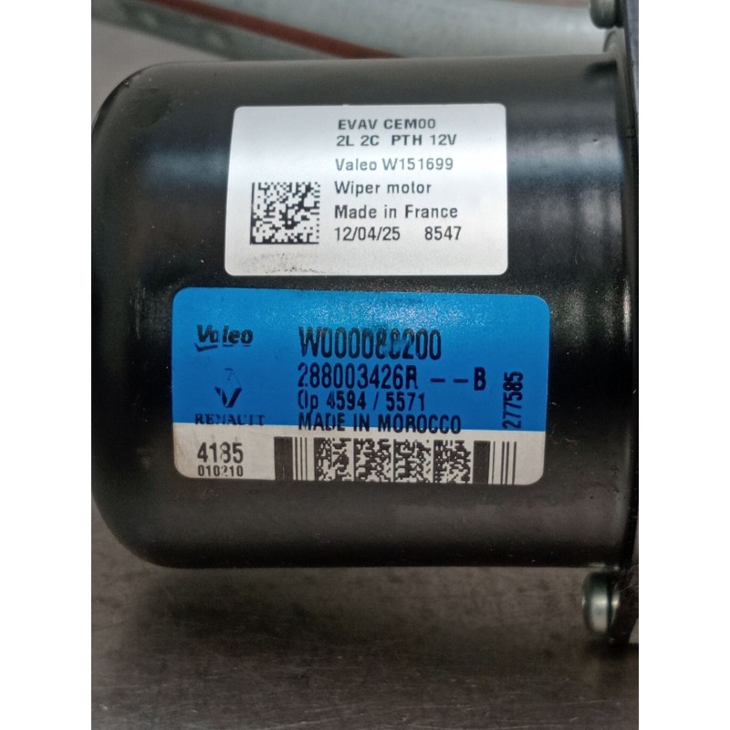 Recambio de motor limpia delantero para renault captur iii captur e-tech hybrid referencia OEM IAM 288003426R W000088200 2025