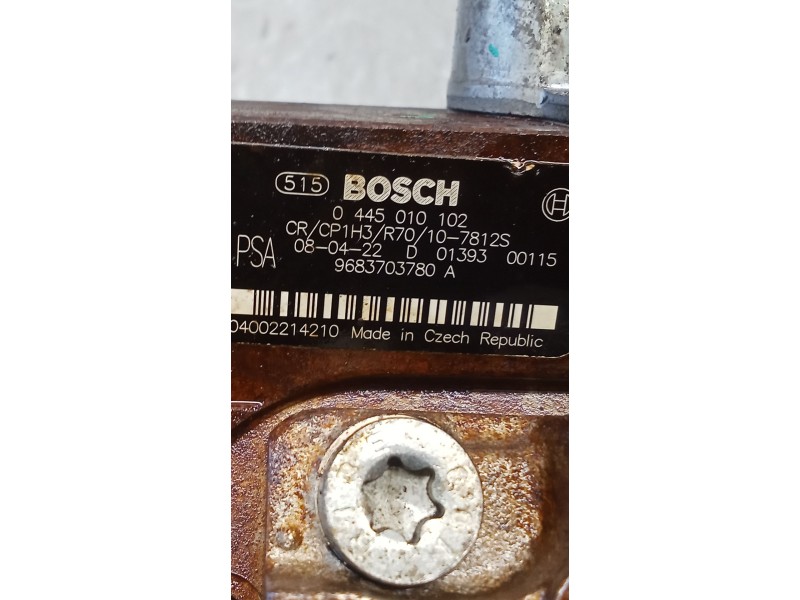 Recambio de bomba inyeccion para volvo c30 (533) 1.6 d referencia OEM IAM 0445010102 9683703780A 9683703780 BOSCH