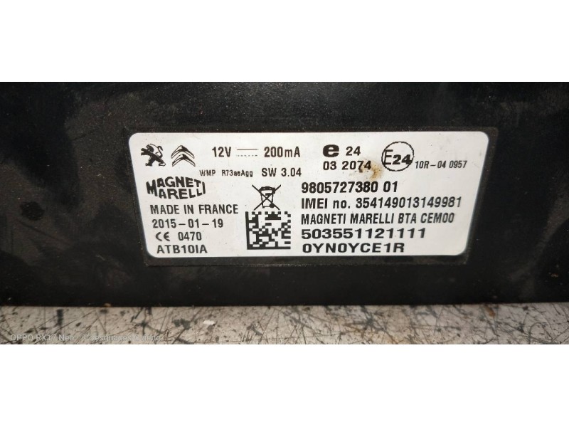 Recambio de modulo electronico para citroen c5 berlina exclusive referencia OEM IAM 9805727380  