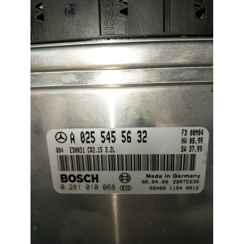 Recambio de centralita motor uce para mercedes-benz clase e t-model (s210) e 320 t cdi (210.226) referencia OEM IAM 0281010068 A