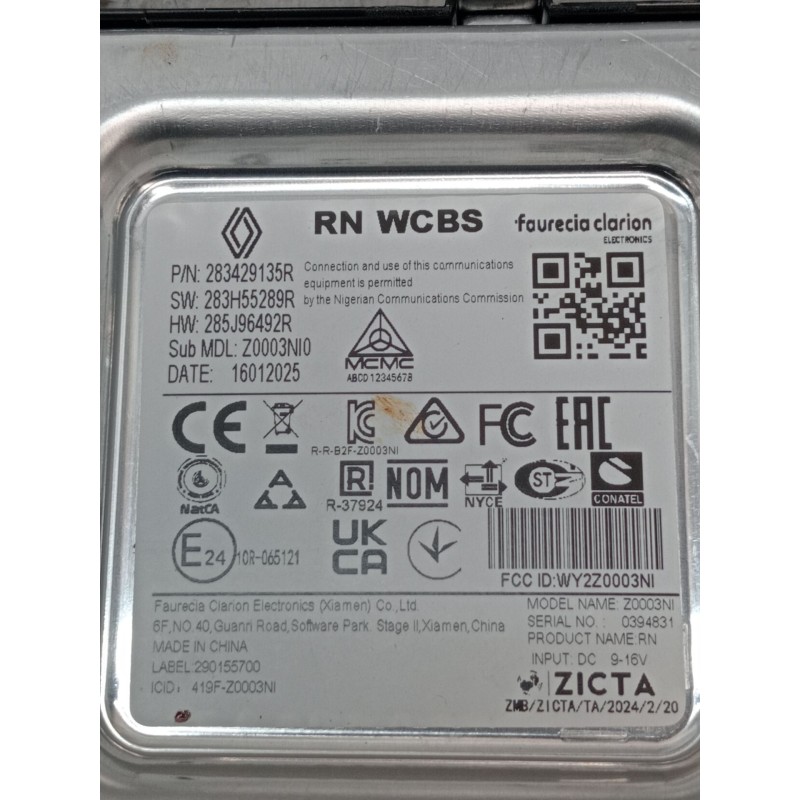 Recambio de modulo electronico para renault captur iii captur e-tech hybrid referencia OEM IAM   