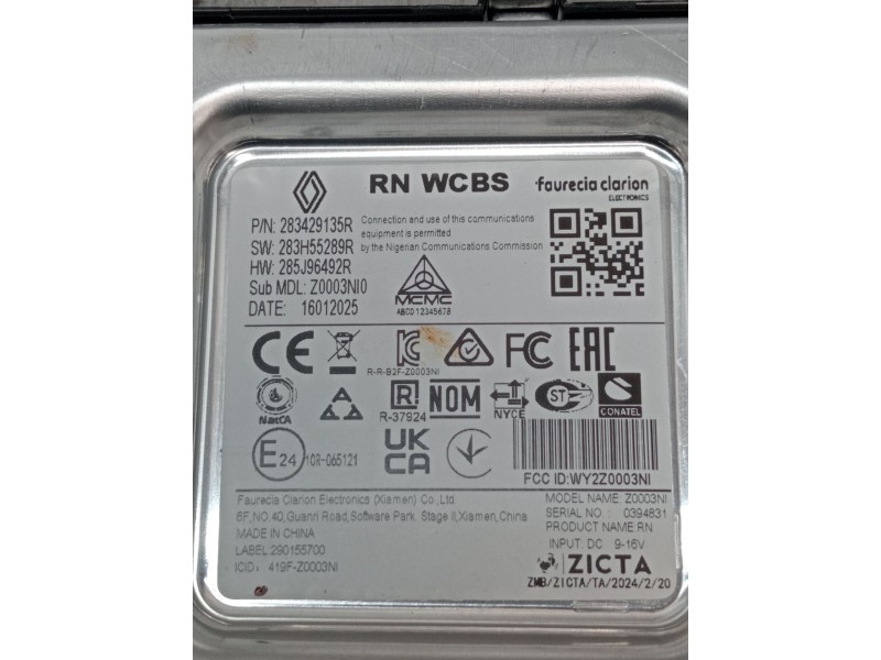 Recambio de modulo electronico para renault captur iii captur e-tech hybrid referencia OEM IAM   