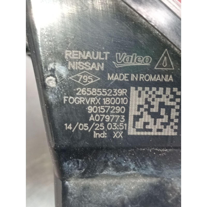 Recambio de piloto trasero izquierdo paragolpes para renault captur iii captur e-tech hybrid referencia OEM IAM 265855239R 90157