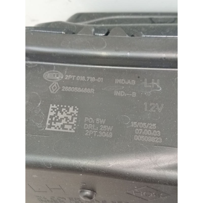 Recambio de faro antiniebla izquierdo para renault captur iii captur e-tech hybrid referencia OEM IAM 2PT01671001 266058468R PIL