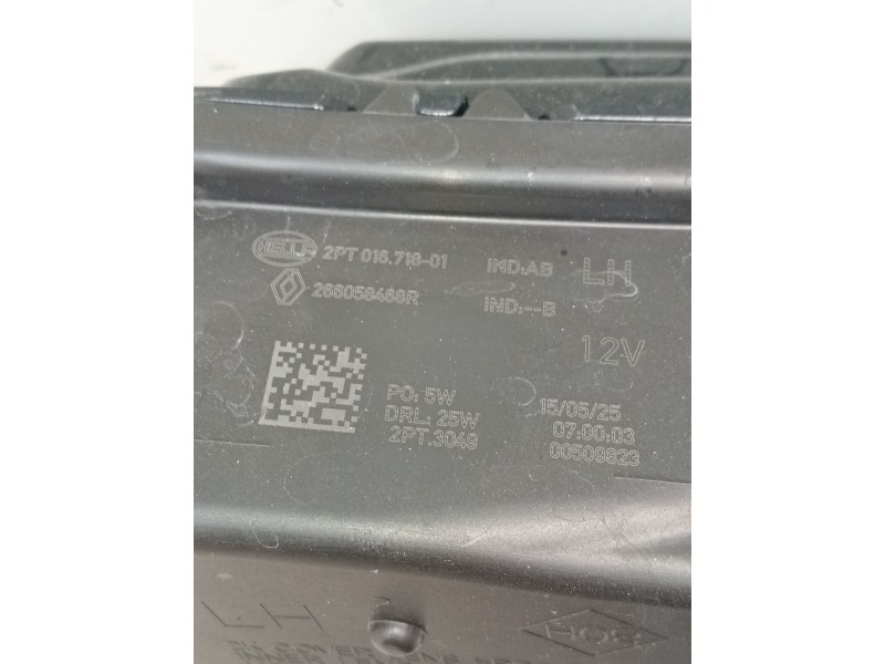 Recambio de faro antiniebla izquierdo para renault captur iii captur e-tech hybrid referencia OEM IAM 2PT01671001 266058468R PIL