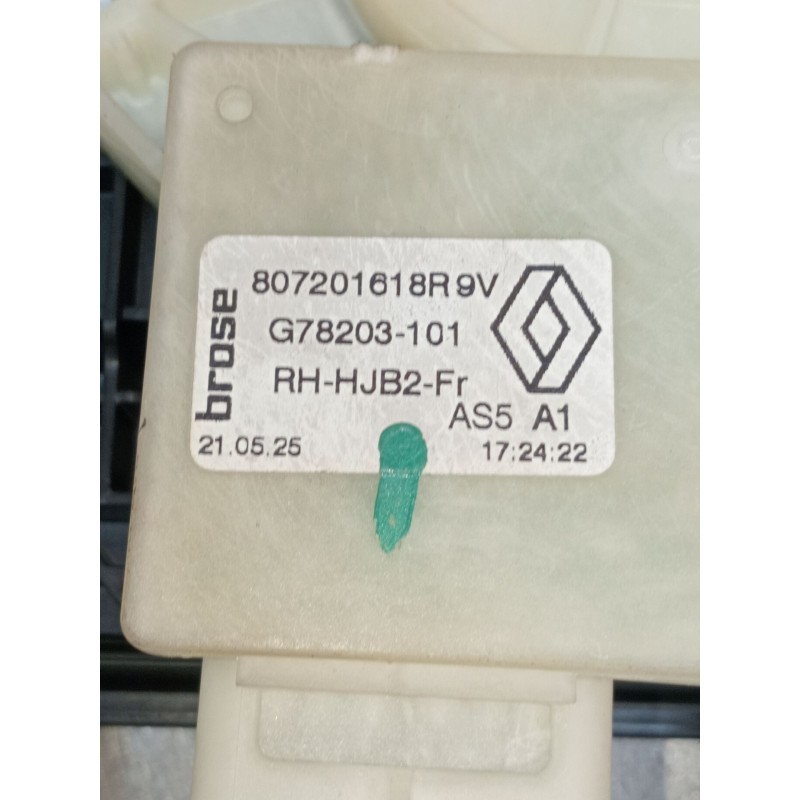 Recambio de elevalunas delantero derecho para renault captur iii captur e-tech hybrid referencia OEM IAM 807201618R 5P G78203101