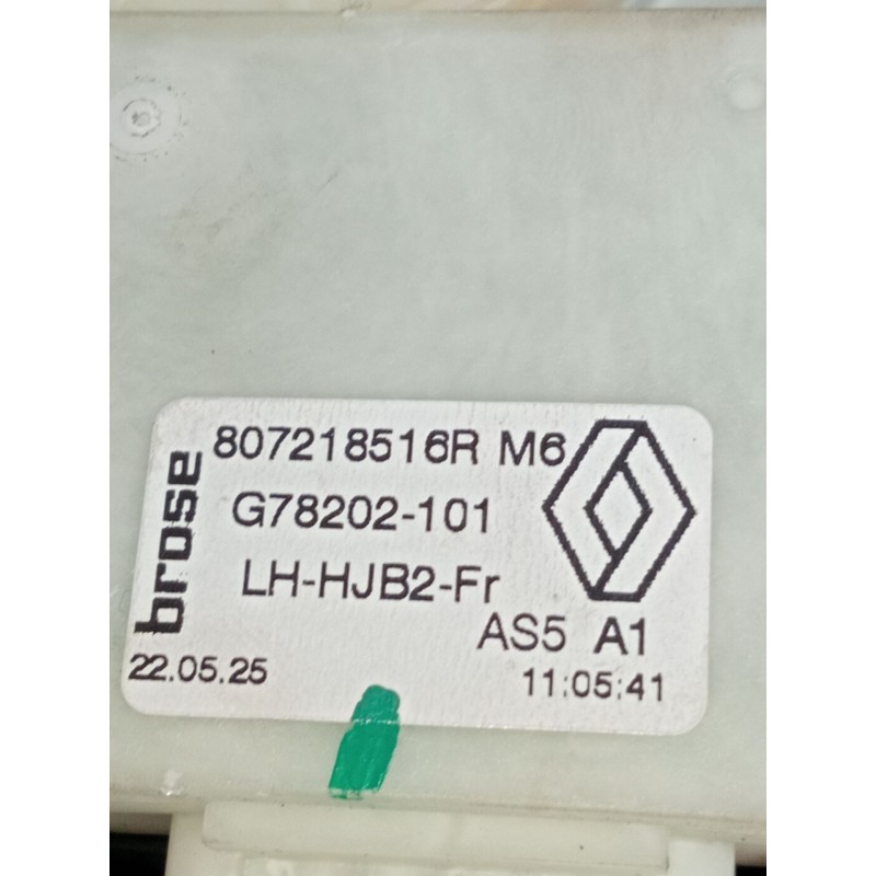 Recambio de elevalunas delantero izquierdo para renault captur iii captur e-tech hybrid referencia OEM IAM 807218516R 5P G782021