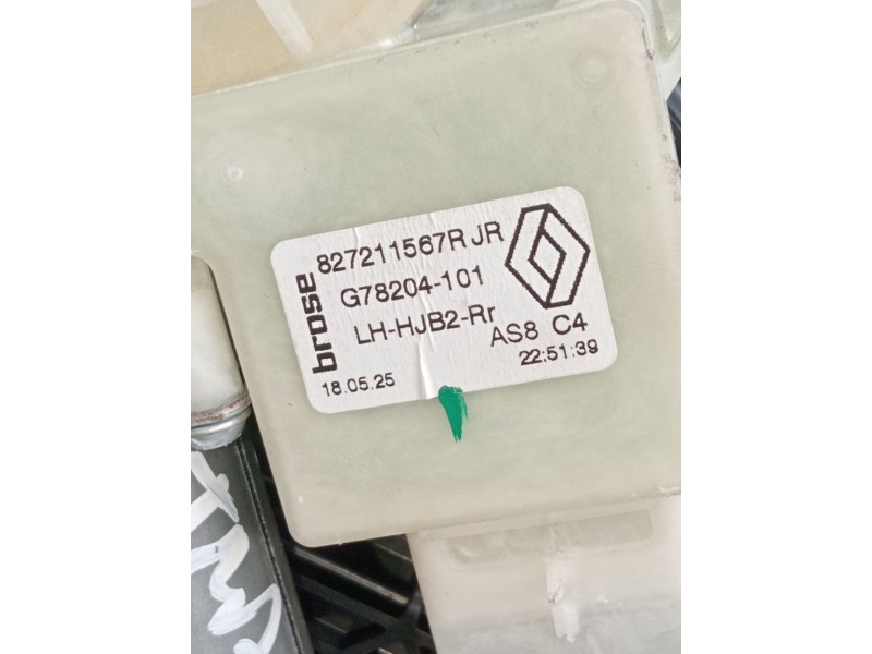 Recambio de elevalunas trasero izquierdo para renault captur iii captur e-tech hybrid referencia OEM IAM 827211567R G78204101 20