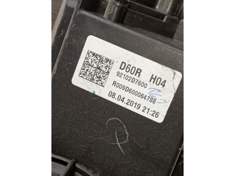 Recambio de faro derecho para hyundai tucson (tl, tle) 1.6 crdi referencia OEM IAM 92102D7600 R009D600064788 