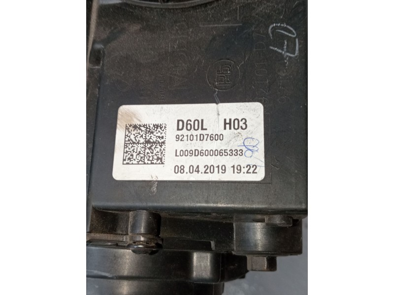Recambio de faro izquierdo para hyundai tucson (tl, tle) 1.6 crdi referencia OEM IAM 92101D7600 L009D600065333 