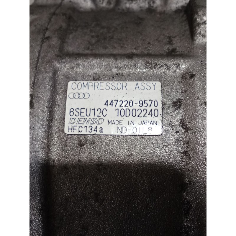 Recambio de compresor aire acondicionado para audi a4 b6 avant (8e5) 2.5 tdi quattro referencia OEM IAM 4472209570 6SEU12C 