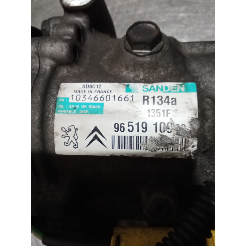 Recambio de compresor aire acondicionado para peugeot 307 (3a/c) 1.6 16v referencia OEM IAM 9651910980 1351F 
