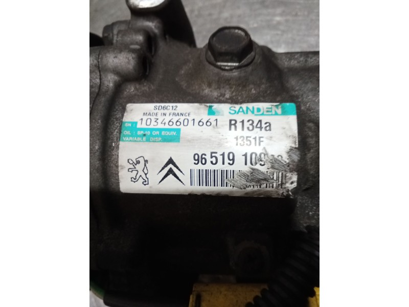 Recambio de compresor aire acondicionado para peugeot 307 (3a/c) 1.6 16v referencia OEM IAM 9651910980 1351F 