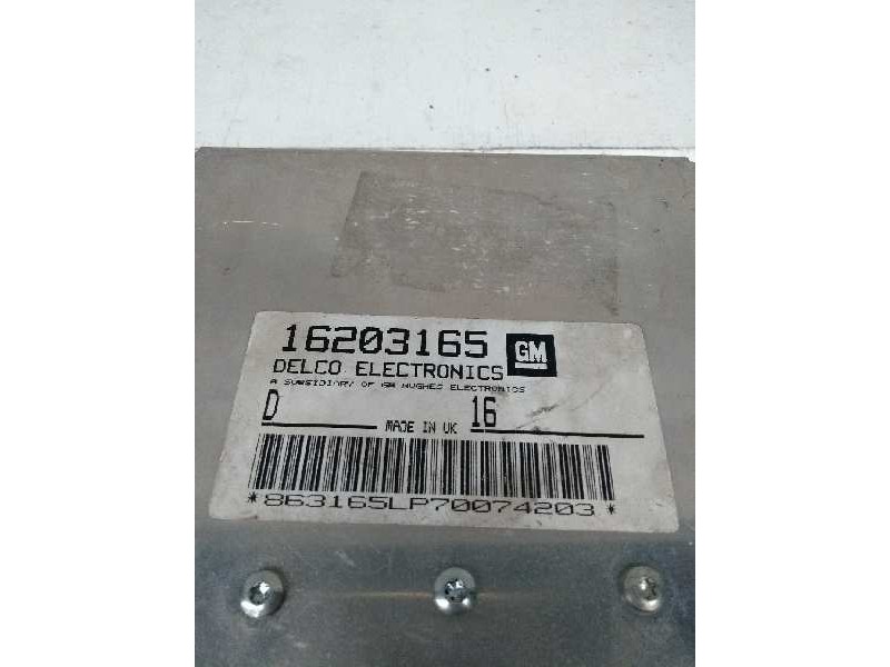 Recambio de centralita motor uce para opel vectra b berlina referencia OEM IAM 16203165   Recambio de centralita motor uce para opel vectra b berlina referencia OEM IAM 16203165
