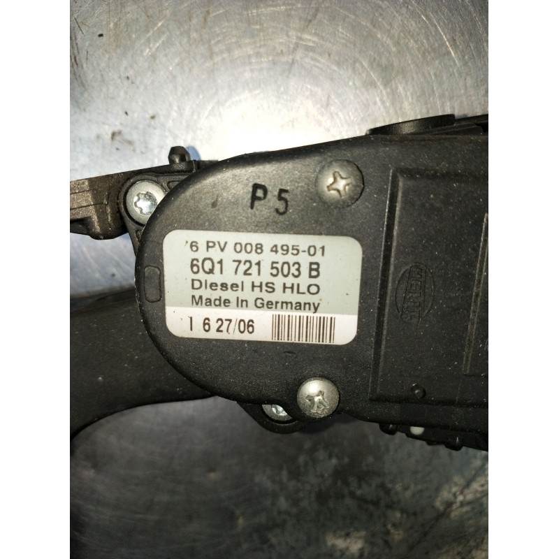 Recambio de potenciometro pedal para volkswagen polo iv (9n_, 9a_) 1.4 tdi referencia OEM IAM 6PV00849501 6Q1721503B 2005