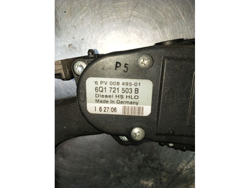 Recambio de potenciometro pedal para volkswagen polo iv (9n_, 9a_) 1.4 tdi referencia OEM IAM 6PV00849501 6Q1721503B 2005