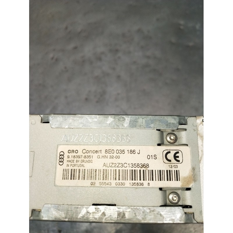 Recambio de sistema audio / radio cd para audi a4 b6 avant (8e5) 2.5 tdi quattro referencia OEM IAM 8E0035186J AUZ2Z3C1358368 20
