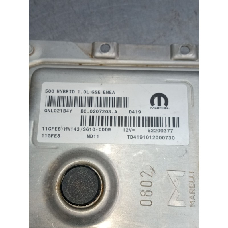 Recambio de centralita motor uce para fiat 500 c (312_) 1.0 mild hybrid (312.ayd1b) referencia OEM IAM BC0207203A GNL021B4Y 5220