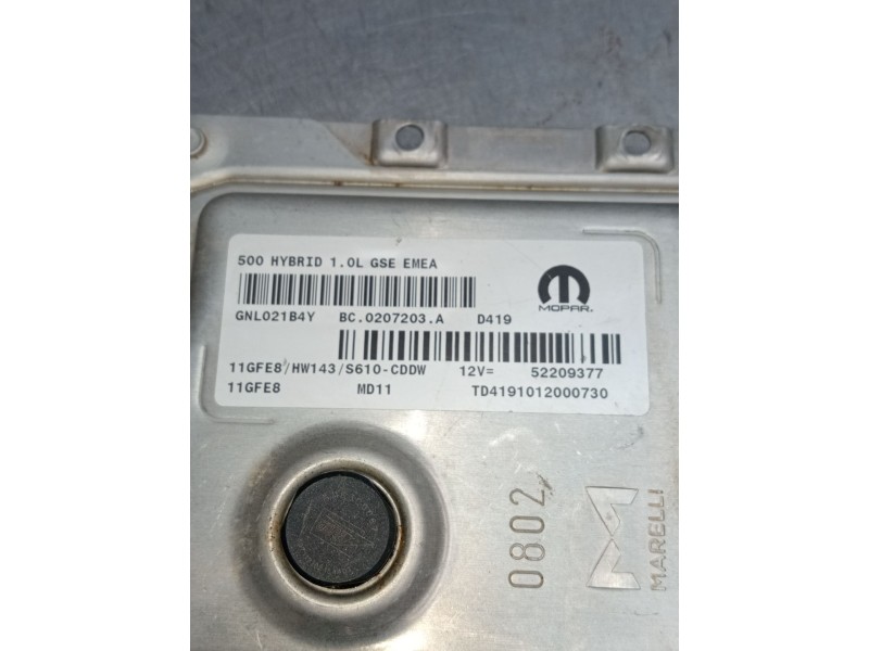 Recambio de centralita motor uce para fiat 500 c (312_) 1.0 mild hybrid (312.ayd1b) referencia OEM IAM BC0207203A GNL021B4Y 5220