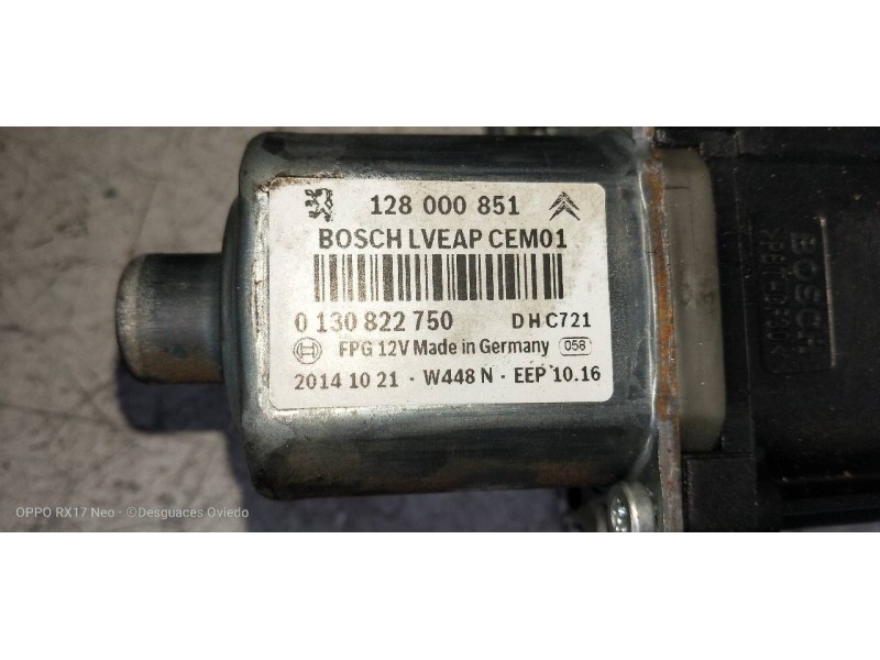 Recambio de elevalunas trasero derecho para citroen c5 berlina exclusive referencia OEM IAM 128000851 0130822750 