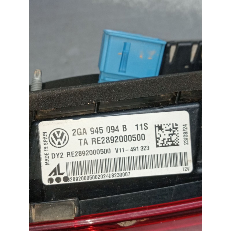 Recambio de piloto trasero derecho interior para volkswagen t-roc (a11, d11) 2.0 tdi scr referencia OEM IAM 2GA945094B RE2892000