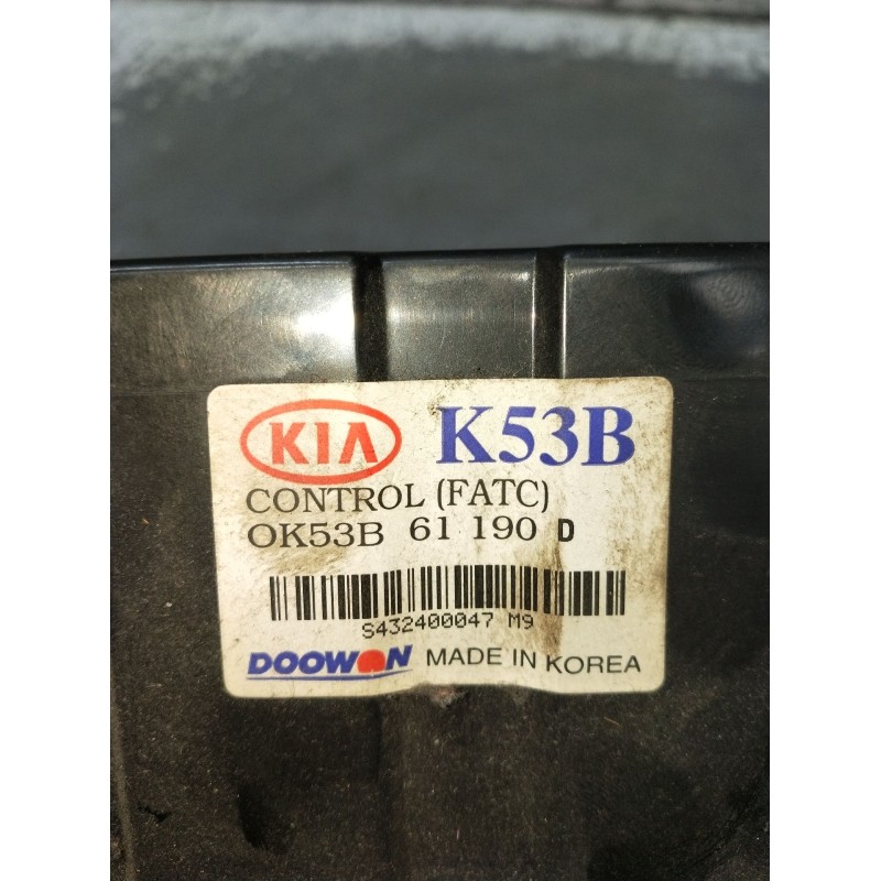 Recambio de mando calefaccion / aire acondicionado para kia carnival ii (gq) 2.9 crdi referencia OEM IAM 0K53B61190D 9432400047M