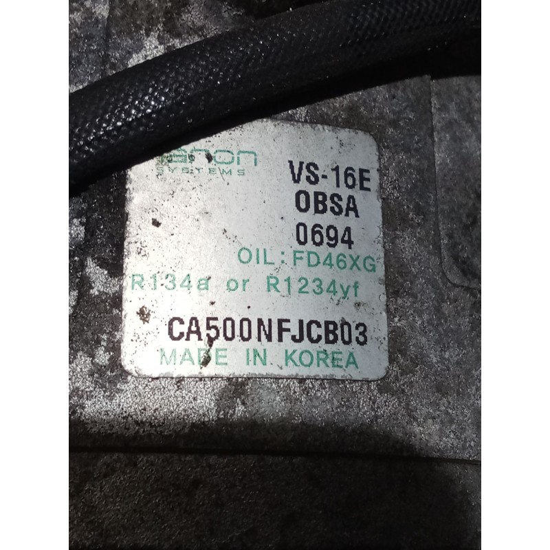 Recambio de compresor aire acondicionado para hyundai tucson (tl, tle) 1.6 crdi referencia OEM IAM CA500NFJCB03 VS16E0BSA0694 18