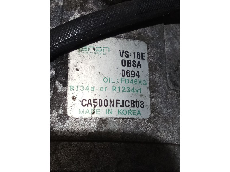 Recambio de compresor aire acondicionado para hyundai tucson (tl, tle) 1.6 crdi referencia OEM IAM CA500NFJCB03 VS16E0BSA0694 18