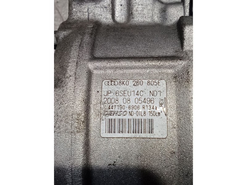 Recambio de compresor aire acondicionado para audi a4 b8 (8k2) 2.0 tdi referencia OEM IAM 8K0260805E 4471906906 08