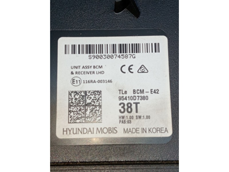 Recambio de modulo electronico para hyundai tucson (tl, tle) 1.6 crdi referencia OEM IAM 95410D7380 S90030074587G 2018