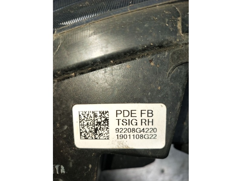 Recambio de piloto delantero derecho para hyundai i30 (pde, pd, pden) 1.0 t-gdi referencia OEM IAM 92208G4220 1901108G22 2016