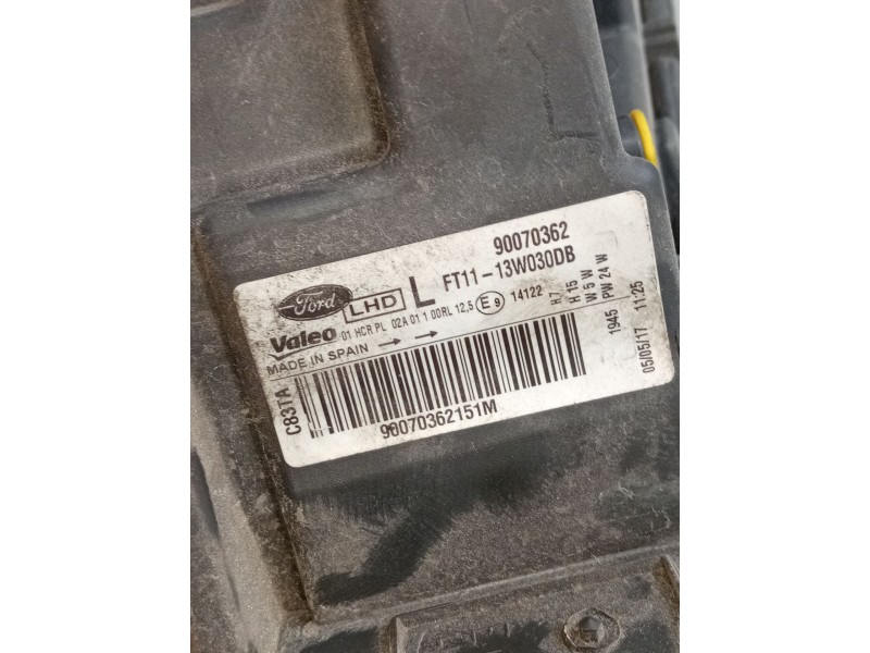 Recambio de faro izquierdo para ford transit connect v408 furgoneta/monovolumen 1.5 tdci referencia OEM IAM FT1113W030DB 9007036