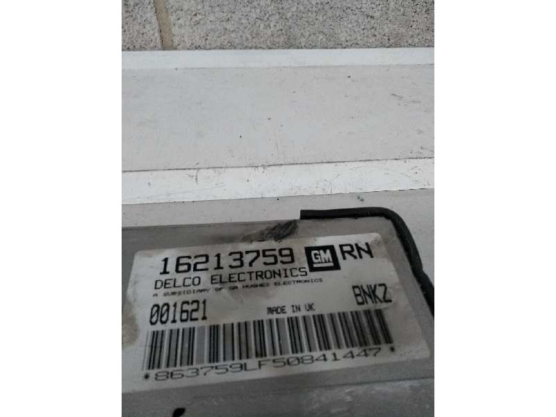 Recambio de centralita motor uce para opel tigra referencia OEM IAM 16213759 001621 RN BNKZ Recambio de centralita motor uce para opel tigra referencia OEM IAM 16213759 001621 RN BNKZ