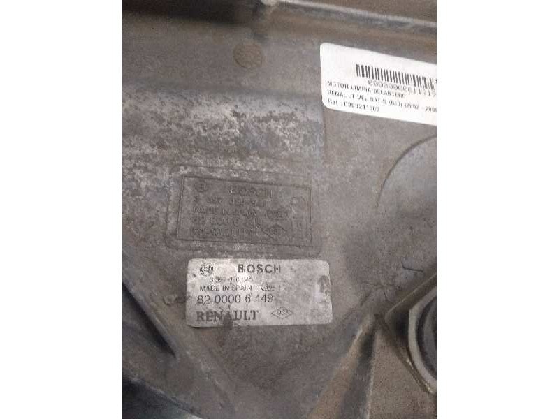 Recambio de motor limpia delantero para renault vel satis (bj0) 3.0 v6 dci turbodiesel cat referencia OEM IAM 0390241805 3397020