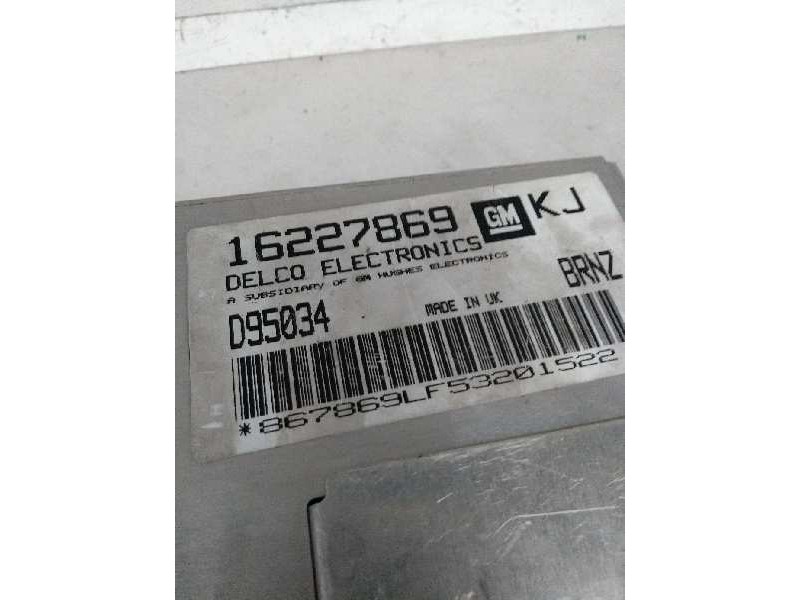 Recambio de centralita motor uce para opel astra f berlina 1.6 cat referencia OEM IAM 16227869 D95034 KJ BRNZ