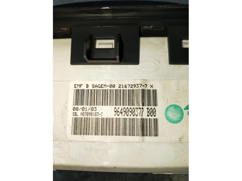 Recambio de pantalla multifuncion para peugeot 307 (s1) referencia OEM IAM 9649090377 21672937 2016