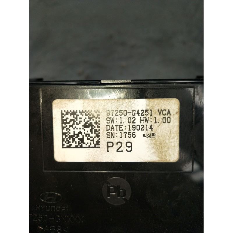 Recambio de mando calefaccion / aire acondicionado para hyundai i30 (pde, pd, pden) 1.0 t-gdi referencia OEM IAM 97250G4251 1902