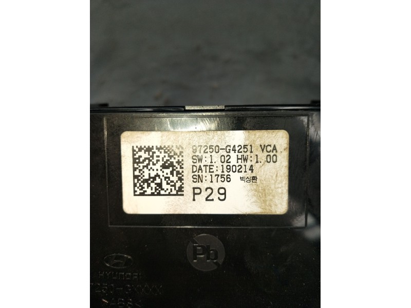 Recambio de mando calefaccion / aire acondicionado para hyundai i30 (pde, pd, pden) 1.0 t-gdi referencia OEM IAM 97250G4251 1902