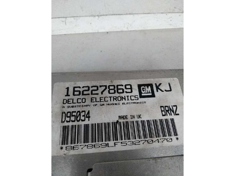 Recambio de centralita motor uce para opel astra f berlina 1.6 cat referencia OEM IAM 16227869 D95034 KJ BRNZ Recambio de centralita motor uce para opel astra f berlina 1.6 cat referencia OEM IAM 16227869 D95034 KJ BRNZ