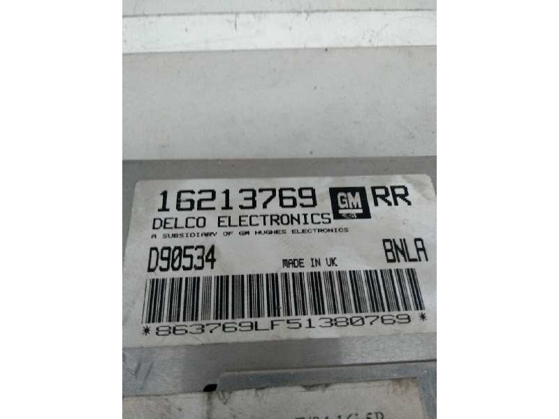 Recambio de centralita motor uce para opel astra f berlina 1.6 cat referencia OEM IAM 16213769 D90534 RR BNLA