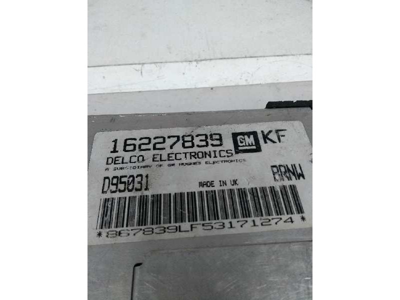 Recambio de centralita motor uce para opel tigra referencia OEM IAM 16227839 D95031 KF BRNW Recambio de centralita motor uce para opel tigra referencia OEM IAM 16227839 D95031 KF BRNW